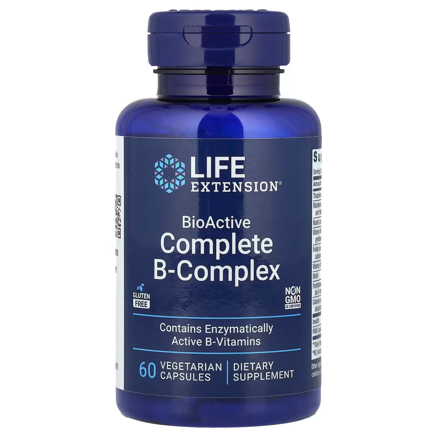 Life Extension BioActive Complete B-Complex 60粒 | 生物活性形式 提升能量 消除疲勞 支援神經健康