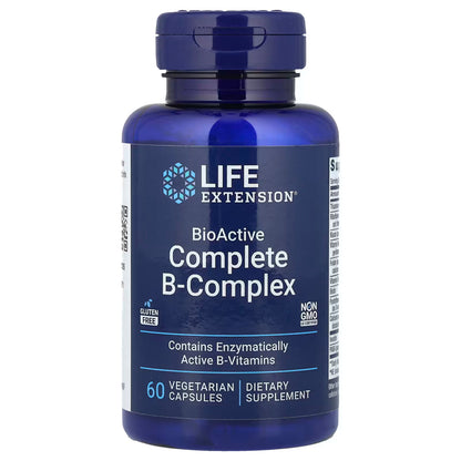 Life Extension BioActive Complete B-Complex 60粒 | 生物活性形式 提升能量 消除疲勞 支援神經健康