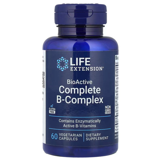 Life Extension BioActive Complete B-Complex 60粒 | 生物活性形式 提升能量 消除疲勞 支援神經健康