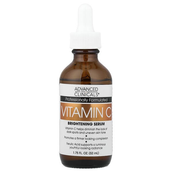 Advanced Clinicals Vitamin C Serum 維他命C精華 52ml | 淡斑提亮 抗氧化緊緻 均勻膚色 阿魏酸配方