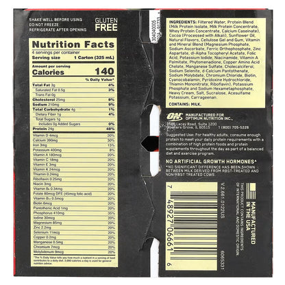 Optimum Nutrition, 金標準®蛋白質奶昔，protein shake ，每盒 11 液量盎司（325 毫升）