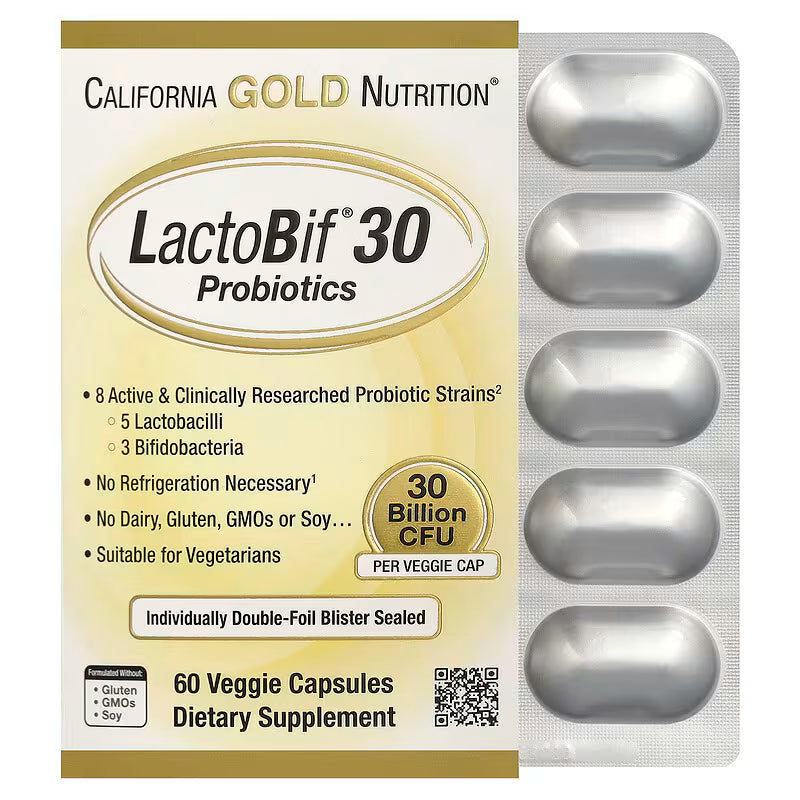 California Gold Nutrition LactoBif 益生菌 Probiotics | 50億/300億/650億/1000億 CFU 腸道健康 免疫支援