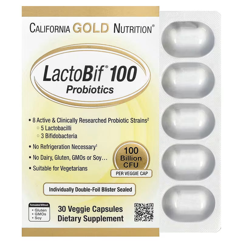 California Gold Nutrition LactoBif 益生菌 Probiotics | 50億/300億/650億/1000億 CFU 腸道健康 免疫支援