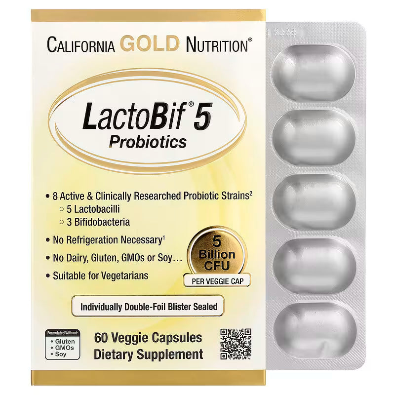 California Gold Nutrition LactoBif 益生菌 Probiotics | 50億/300億/650億/1000億 CFU 腸道健康 免疫支援