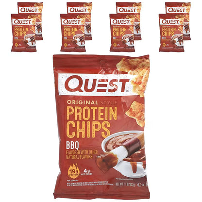 Quest Nutrition 高蛋白薯片 Protein Chips 8包裝 | 每包 19g 蛋白質 低卡零食 健身必備