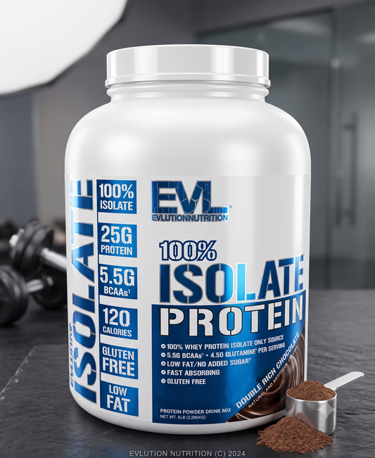 EVLution Nutrition (EVL) 100% 純分離乳清蛋白粉 — 快速吸收不肚脹 健身增肌與體重管理首選