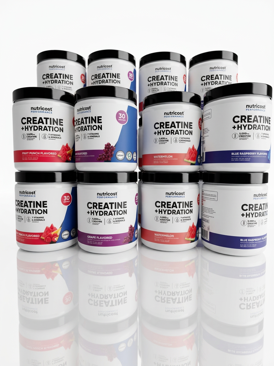 Nutricost Creatine 5000mg 肌酸水合配方 | 增肌長肉同時補水