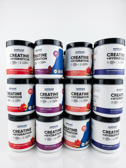 Nutricost Creatine 5000mg 肌酸水合配方 | 增肌長肉同時補水