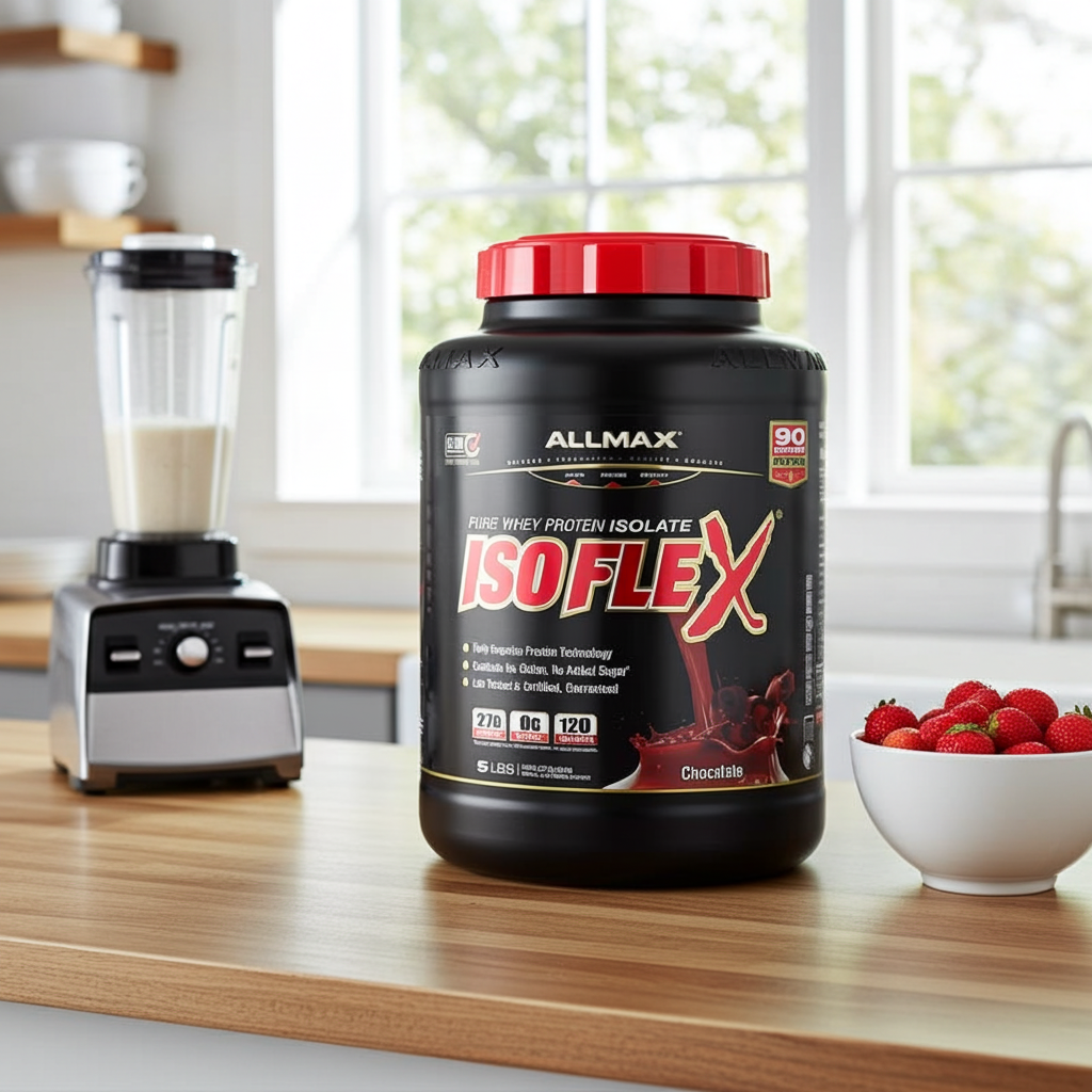 ALLMAX ISOFLEX® 全分離乳清蛋白 5磅 - 27g蛋白質，超低脂低碳，減脂期必備
