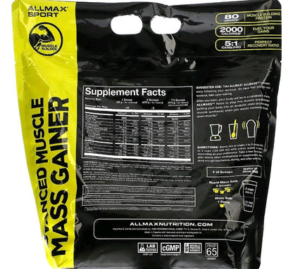 ALLMAX ALL MASS 增重蛋白粉 Whey Protein (6磅) | 80g蛋白極速增重