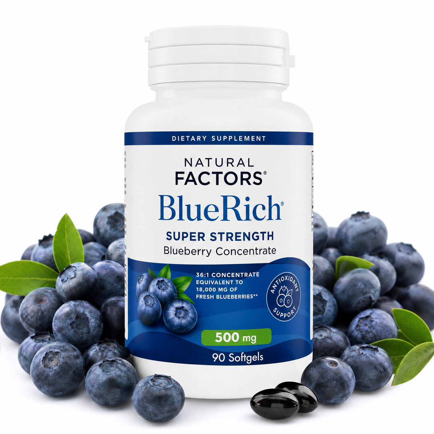Natural Factors BlueRich 藍莓濃縮精華 500mg 90粒